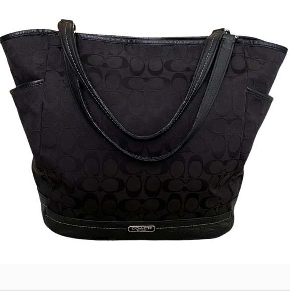 Coach Park Signature North South Tote Very Large Tote Carryall 23295 - Picture 9 of 9